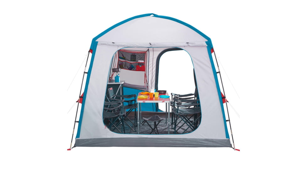 Decathlon Quechua Arpenaz Pole-Supported Waterproof Living Area Shelter Base, Blue, 6 Person, 4006568