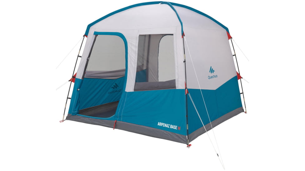 Decathlon Quechua Arpenaz Pole-Supported Waterproof Living Area Shelter Base, Blue, 6 Person, 4006568