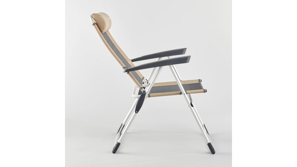 Decathlon Quechua Comfort Reclinable Folding Steel Camping Chair, Grey, NS, 4650022