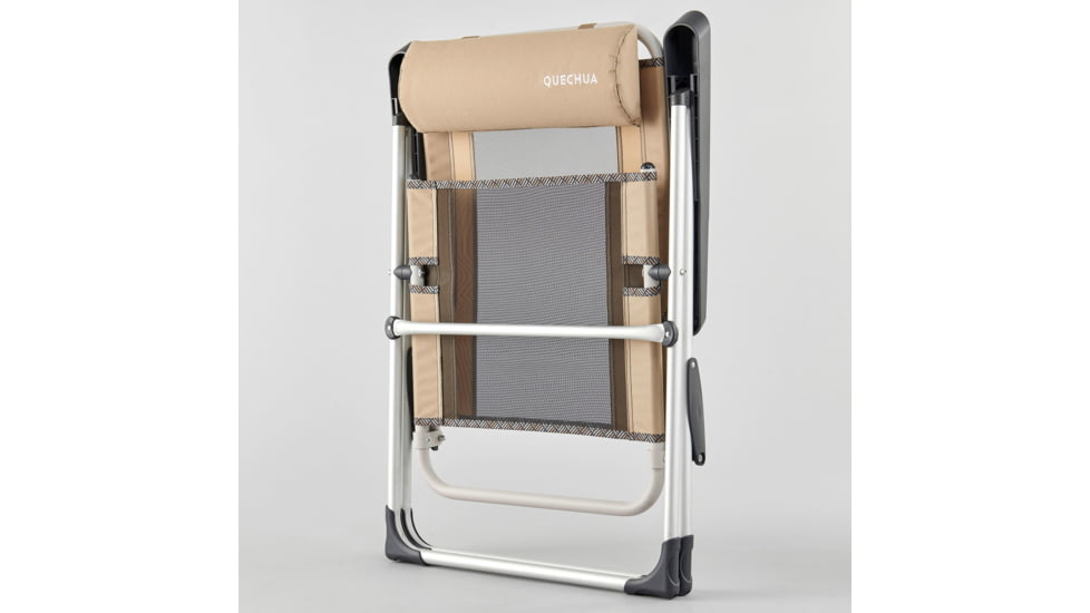 Decathlon Quechua Comfort Reclinable Folding Steel Camping Chair, Grey, NS, 4650022