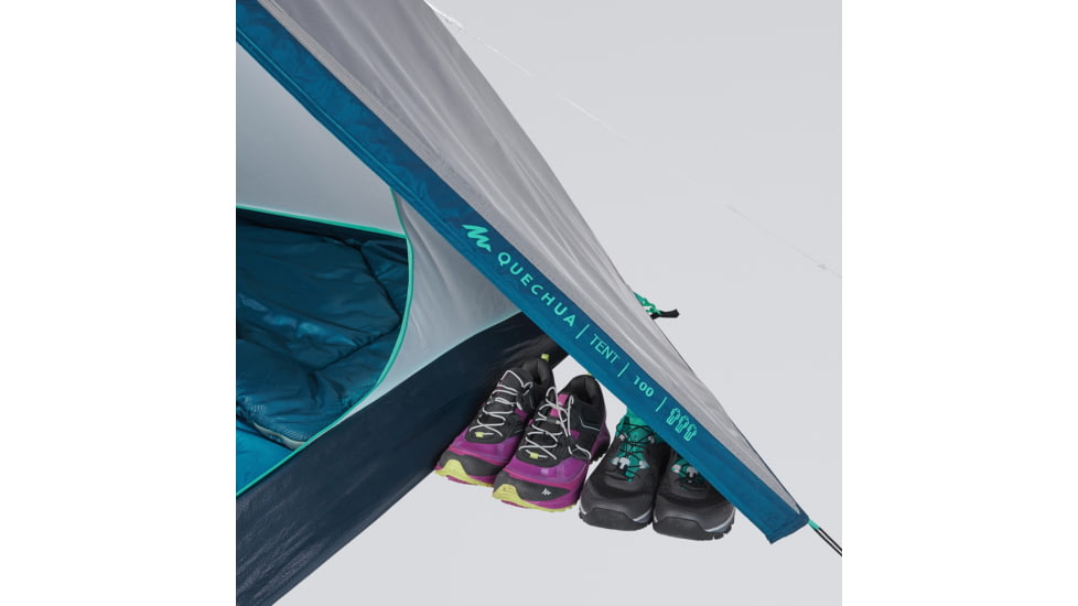 Decathlon Quechua MH100 Waterproof Camping Tent, Grey, 3 Person, 4006574