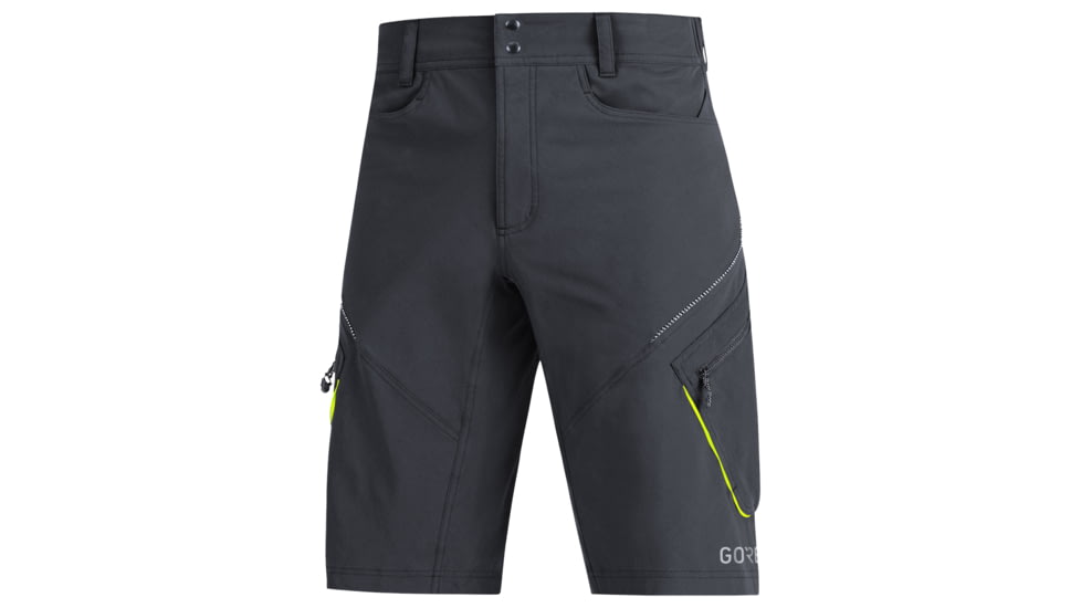 GOREWEAR Mens C3 Trail Cycling Shorts in Black XL Regular fit 52E346E4, 100047-9900-XXL