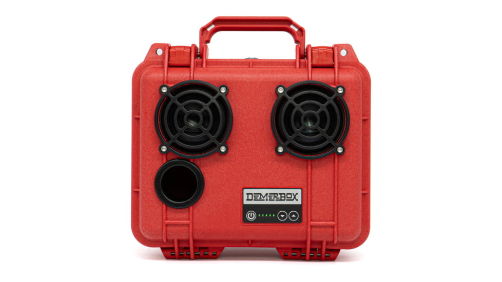 Demerbox DB2 Speakers, Marooga Red, DB2-1300-RED