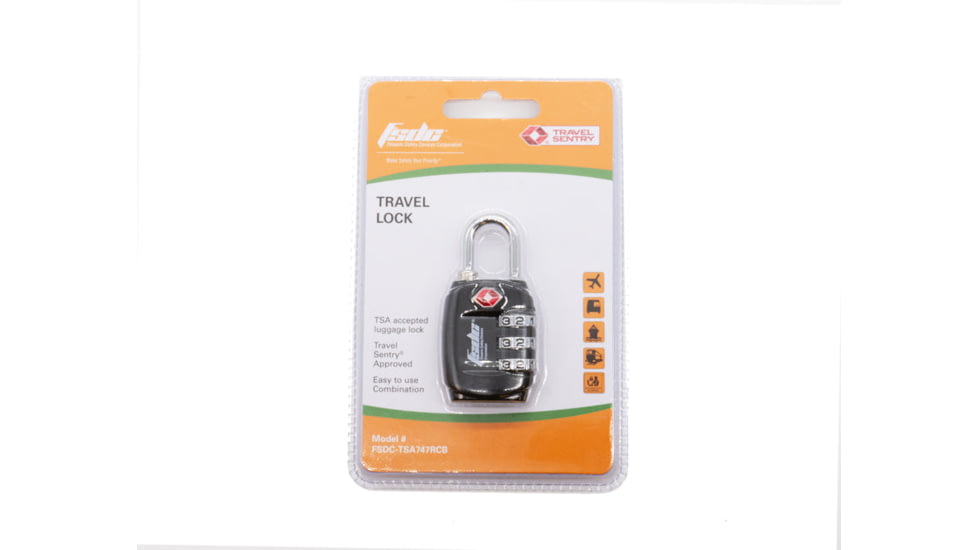 Demerbox FSDC TSA Aprroved Lock, Black, R-MLOCK