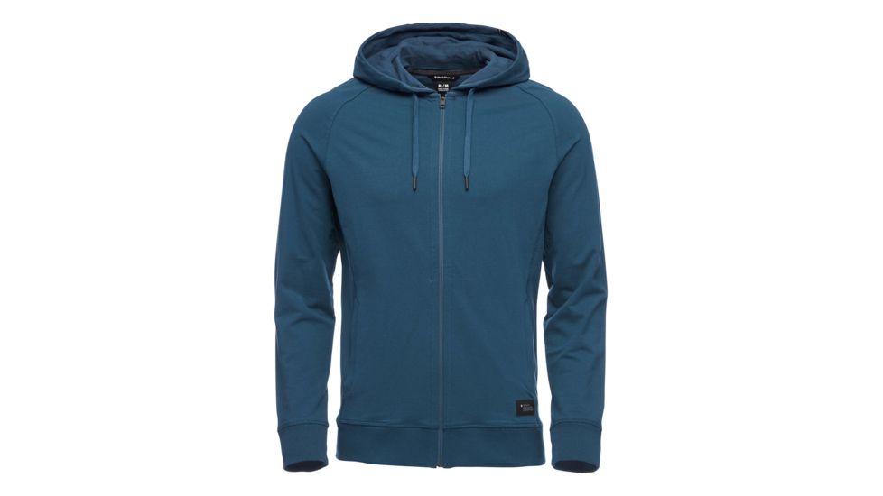 Demo, Black Diamond Basis Full Zip Hoodie - Mens, Midnight, Medium, AP7522804017MED1