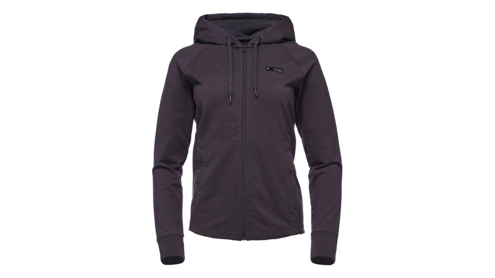 Demo, Black Diamond Basis Full Zip Hoodie - Womens, Carbon, Small, AP7523010003SML1