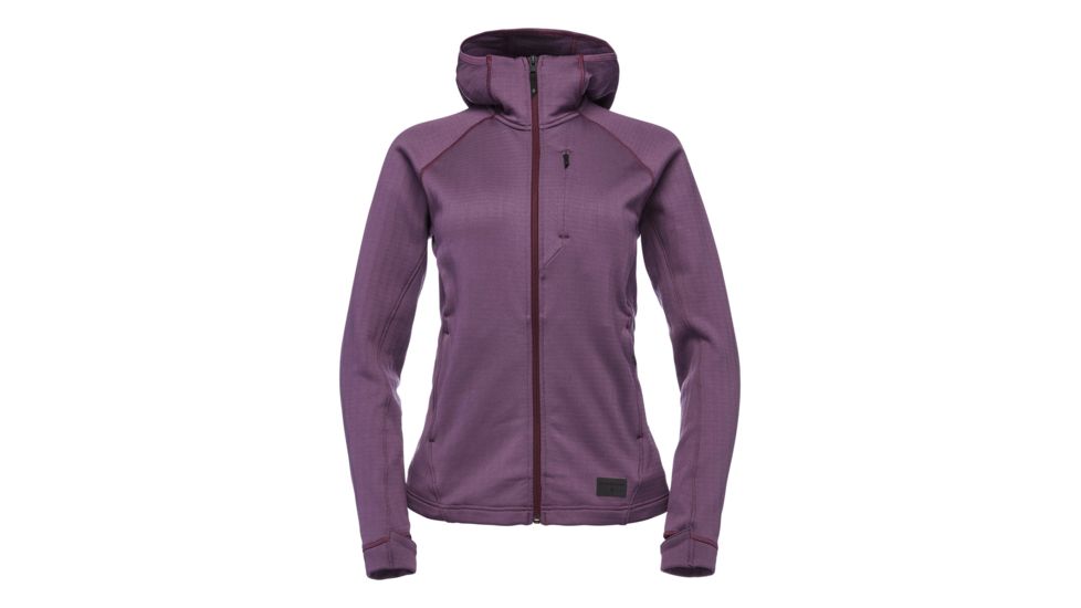 Demo, Black Diamond Factor Hoodie - Womens, Plum, Small, AP7440805002SML1