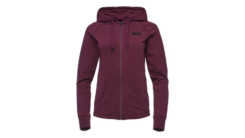 Black Diamond Heritage Logo FZ Hoodie - Women's, Plum, Extra Large, AP7300315002XLG1