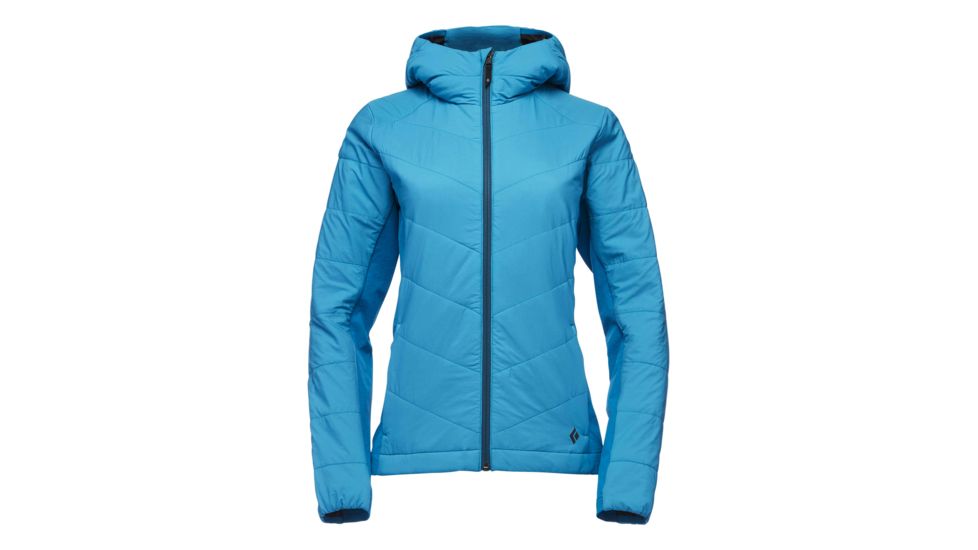 Demo, Black Diamond W Aspect Wool Hoody - Womens, Azul, Small, AP7460414004SML1