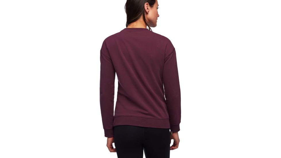 Demo, Black Diamond W Basis Crew - Womens, Plum, Small, AP7523215002SML1