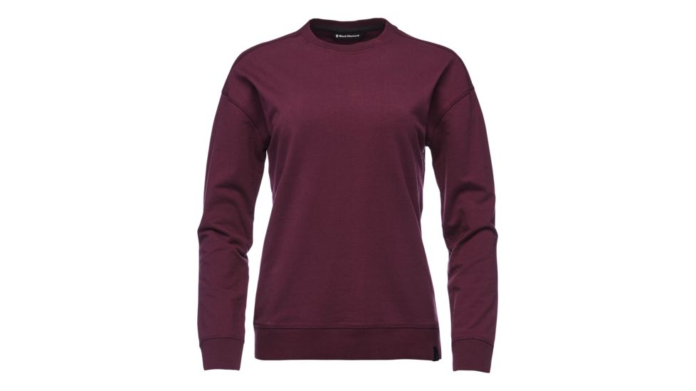 Demo, Black Diamond W Basis Crew - Womens, Plum, Small, AP7523215002SML1