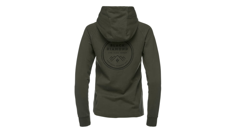 Demo, Black Diamond W Heritage Logo Fz Hoody - Womens, Sergeant, Small, AP7300313007SML1