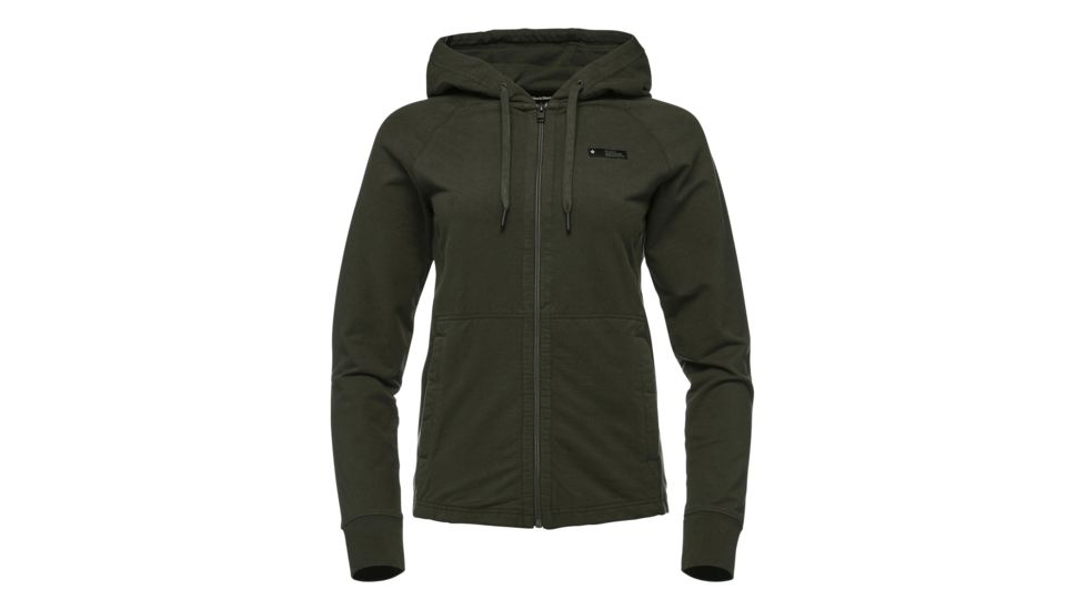 Demo, Black Diamond W Heritage Logo Fz Hoody - Womens, Sergeant, Small, AP7300313007SML1