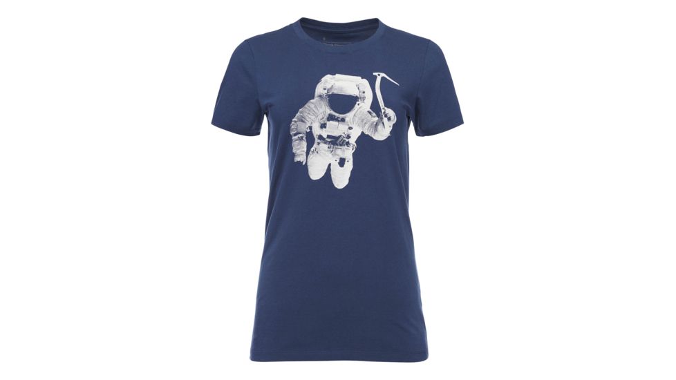 Demo, Black Diamond W Ss Spaceshot Tee - Womens, Ink Blue, Small, AP7300504014SML1