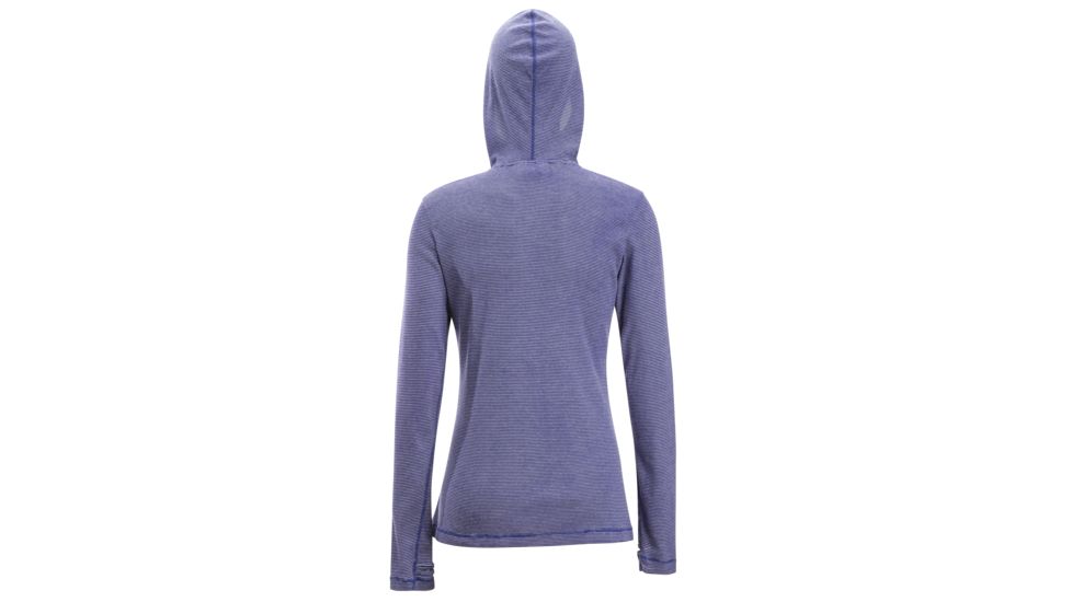 Demo, ExOfficio BA Lumen Hoody - Women's, Commodore Stripe, Small, 2111-2833-Commodore Stripe-S