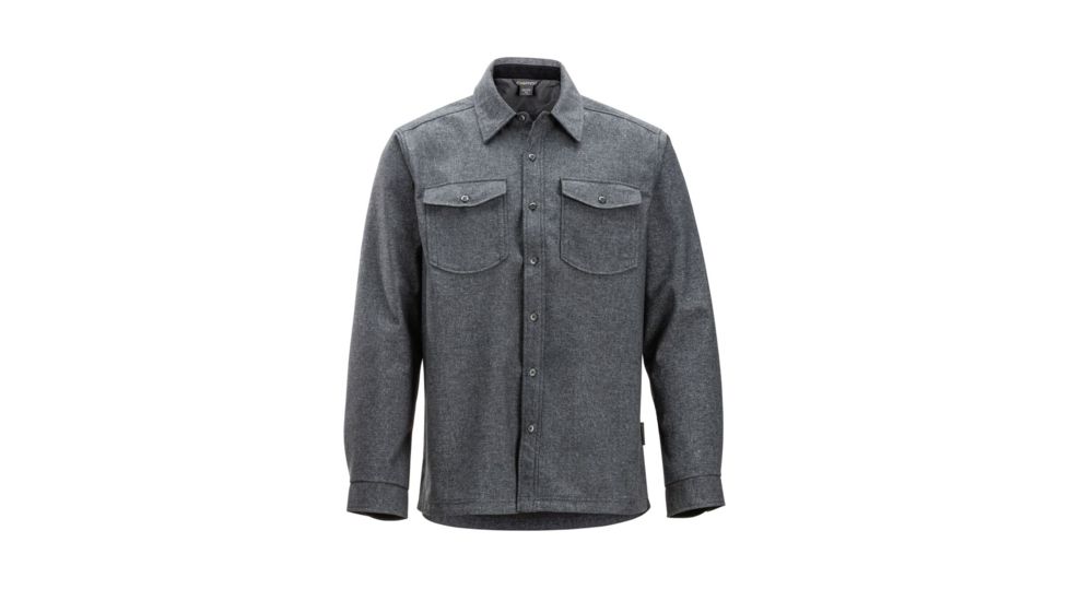 Demo, ExOfficio Bruxburn Long Sleeve - Mens, Black Heather, Medium, 1001-3238-Black Heather-M