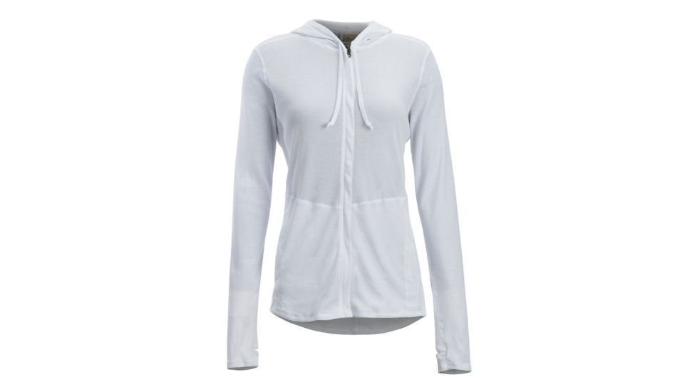 Demo, ExOfficio BugsAway Lumen Full Zip Hoody - Women's, White, M, 21113285-1000-M