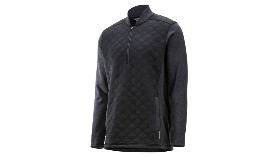 DEMO, ExOfficio Harwood 1/4 Zip Long Sleeve - Mens, Medium, Black, 1011-3182-Black-M