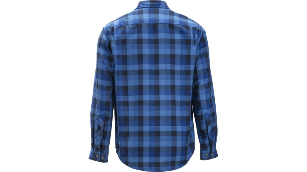 DEMO, ExOfficio Okanagan Check Long Sleeve Shirt - Mens, Medium, Navy, 1001-3178-Navy-M