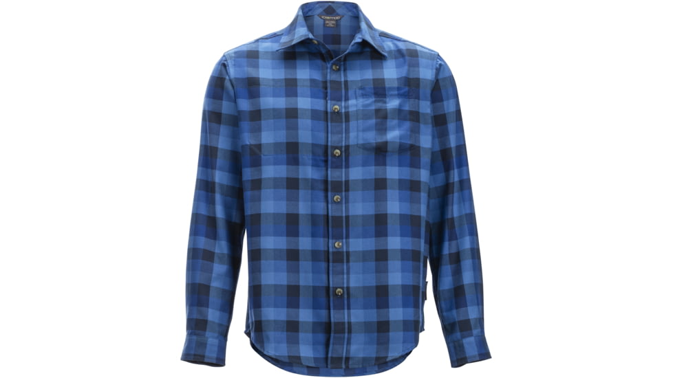 DEMO, ExOfficio Okanagan Check Long Sleeve Shirt - Mens, Medium, Navy, 1001-3178-Navy-M