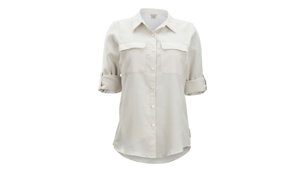 Demo, ExOfficio Sovita Long Sleeve - Women's, Malt Check, Small, 2001-3198-Malt Check-S