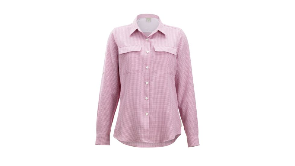 Demo, ExOfficio Sovita Long Sleeve - Womens, Rosebay Check, Small, 2001-3198-Rosebay Check-S