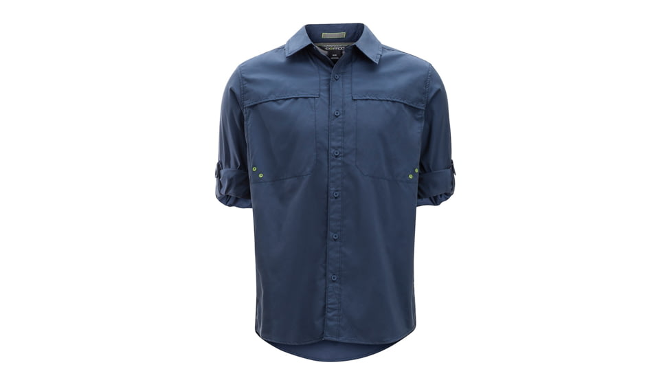 Demo, ExOfficio Tellico Long Sleeve - Men's, Navy, M, 10013247-5600-M