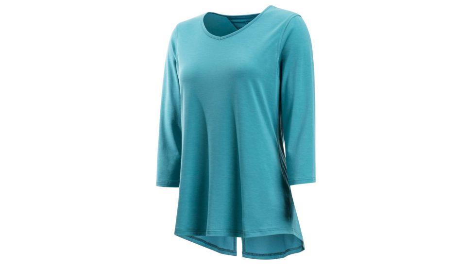 DEMO, ExOfficio Wanderlux 3/4 Sleeve - Womens, Small, Malachite, 2011-3084-Malachite-S