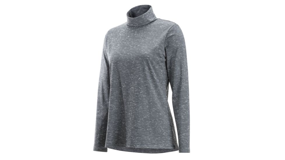 Demo, ExOfficio Wanderlux Marl Turtleneck - Women's, Black Heather, Small, 2011-3221-Black Heather-S