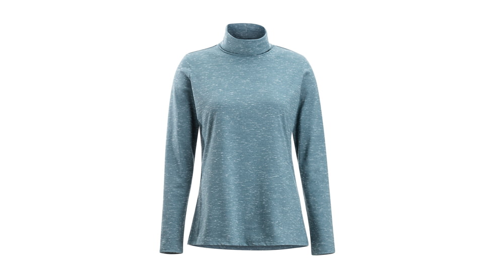 Demo, ExOfficio Wanderlux Marl Turtleneck - Womens, Eggplant Heather, Small, 2011-3221-Eggplant Heather-S