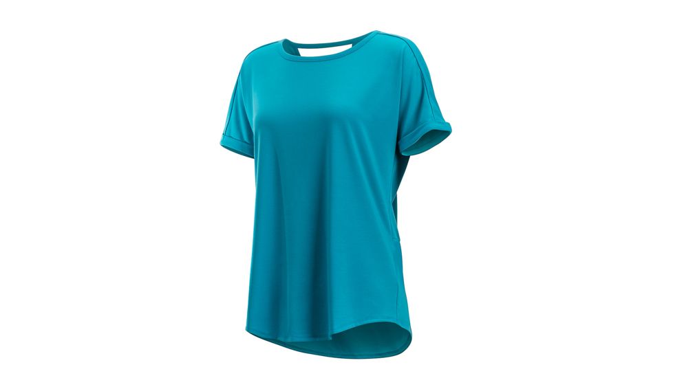 Demo, ExOfficio Wanderlux Mijas Short Sleeve - Women's, Algiers Blue, M, 20123286-5328-M