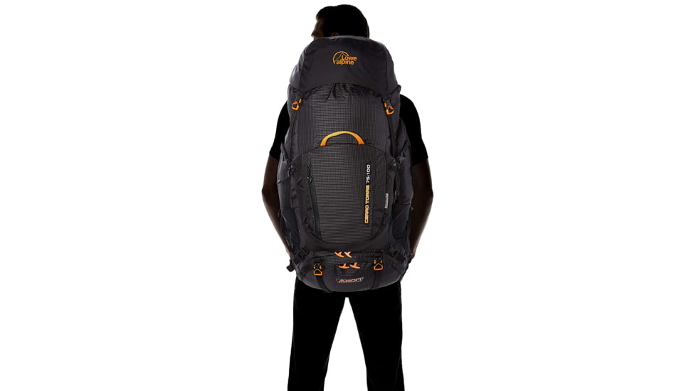 DEMO, Lowe Alpine Cerro Torre Backpack - Mens, 75-100L, Regular, Black, FBP-96-BL-75