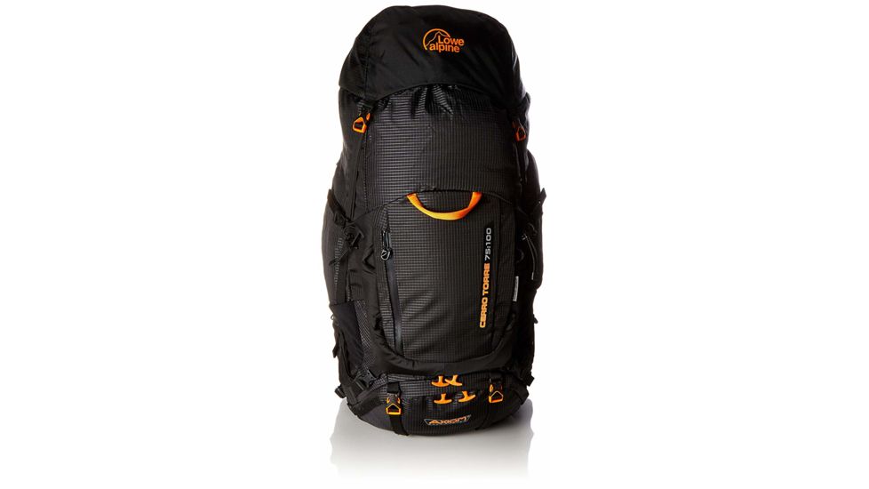 DEMO, Lowe Alpine Cerro Torre Backpack - Mens, 75-100L, Regular, Black, FBP-96-BL-75