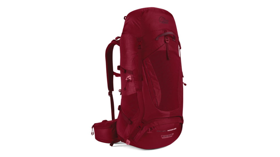 DEMO, Lowe Alpine Manaslu ND 55-65 Backpack - Womens, 55-65L, Rio Red, FBP-88-RR-55