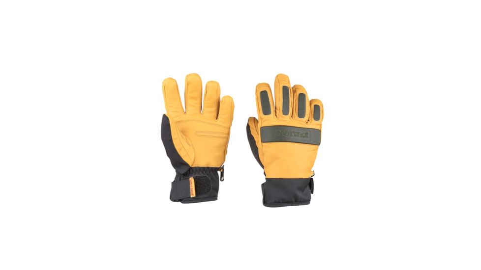 Demo, Marmot Tahoe Undercuff Glove - Mens, Tan/Rosin Green, Large, 14280-7797-L