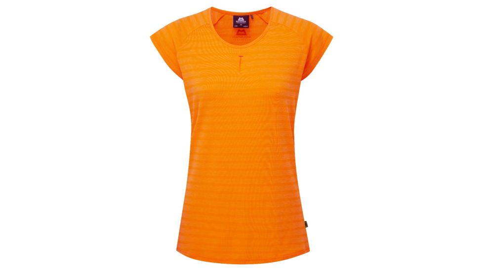 Demo, Mountain Equipment Equinox Tee - Womens, Orange Sherbert Stripe, 12, ME-001091-OSST-12,