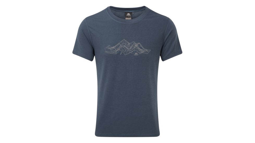 Demo, Mountain Equipment Groundup Mountain Tee - Mens, Denim Blue, Large, ME-004028-DNB-L,