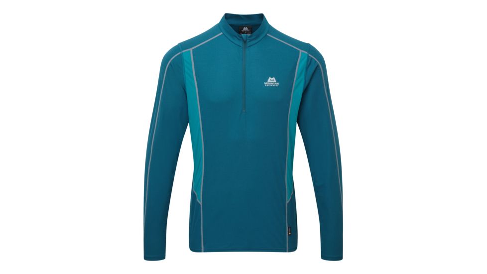 Demo, Mountain Equipment Ignis LS Zip Tee - Mens, Legion Blue/Tasman, Large, ME2727