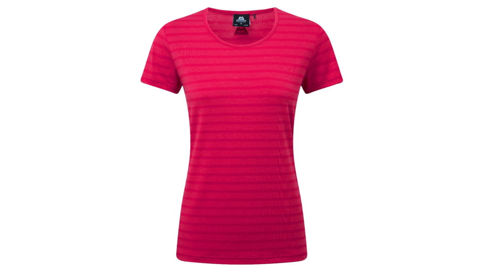 Demo, Mountain Equipment Stripe Tee - Womens, Virtual Pink Stripe, 12, ME-001554-VPS-12,