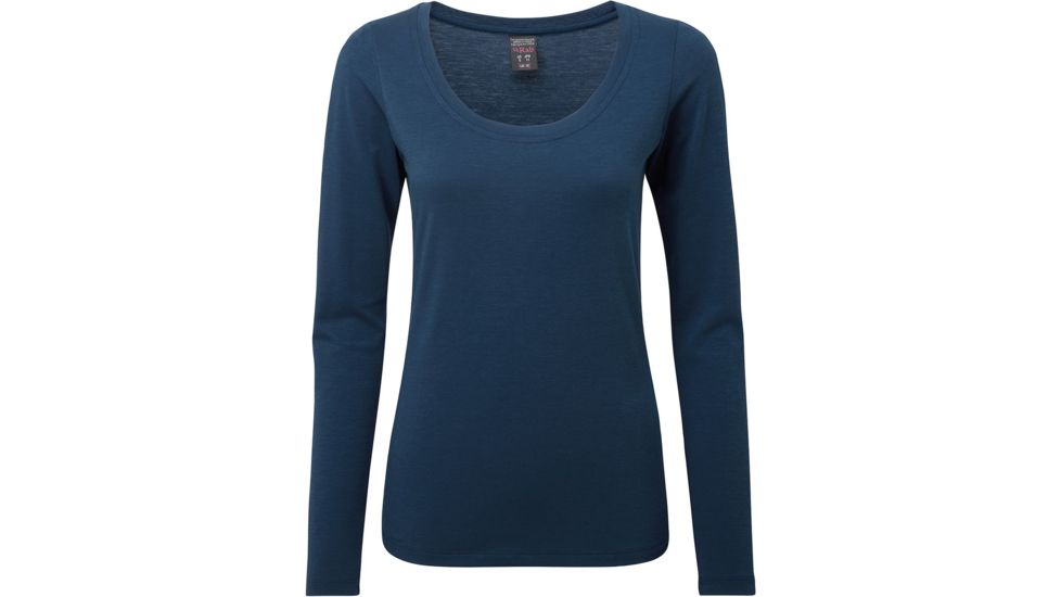 Rab Crimp Long Sleeve Tee - Women's, Blueprint, 8, QBU-62-BP-08