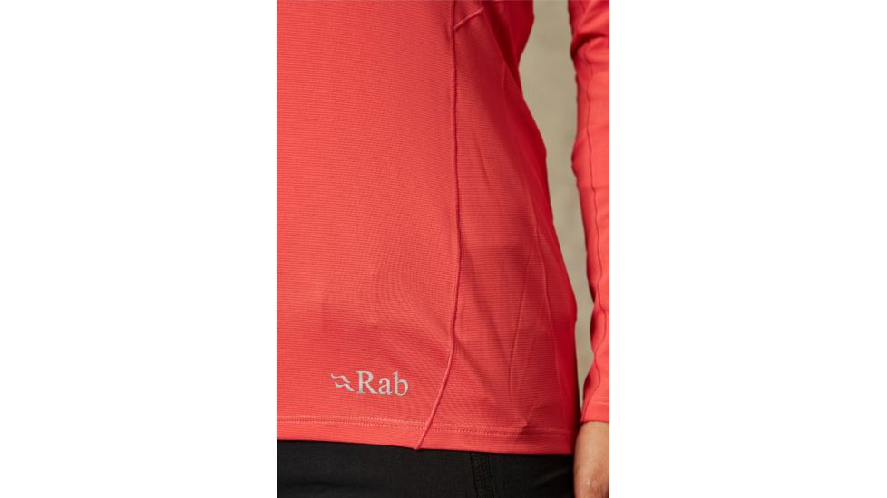 Demo, Rab Force Long Sleeve Tee - Womens, Passata, Medium, QBU-69-PA-12