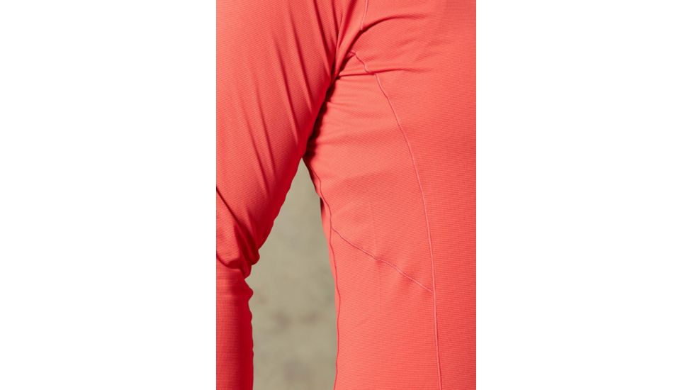 Demo, Rab Force Long Sleeve Tee - Womens, Passata, Medium, QBU-69-PA-12