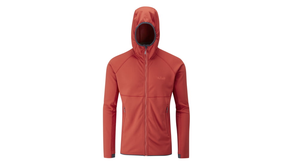 DEMO, Rab Mens Focus Hoody, Rust, Large, QFA-96-RU-L-DEMO