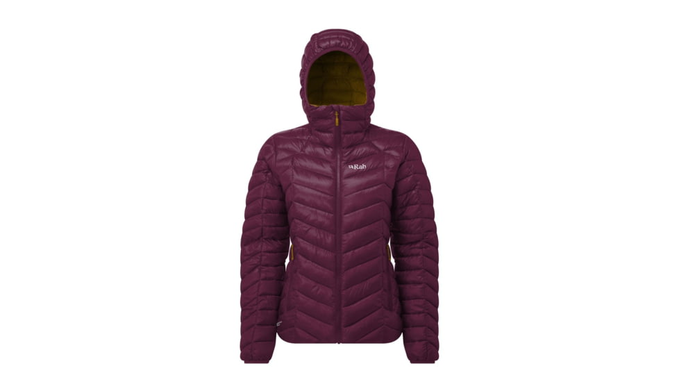 Rab Nimbus Jacket - Women's, Eggplant / Rococco, 12/M, QIO-28-EG-12-DEMO