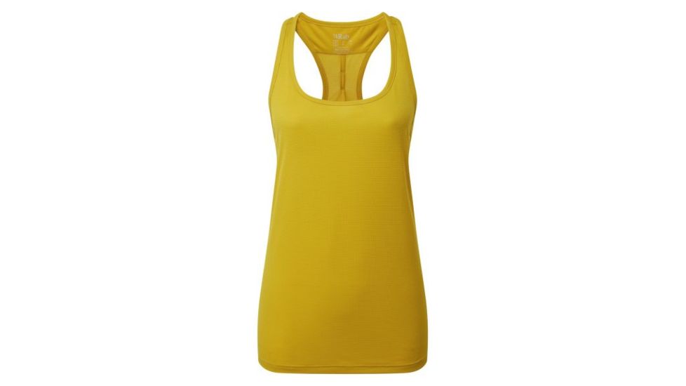 Demo, Rab Pulse Tank - Womens, Sulphur, 12, QBU-81-SU-12