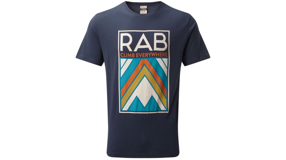 Demo, Rab Stance Aztec Short Sleeve Tee - Mens, Deep Ink, Large, QCB-10-DI-L