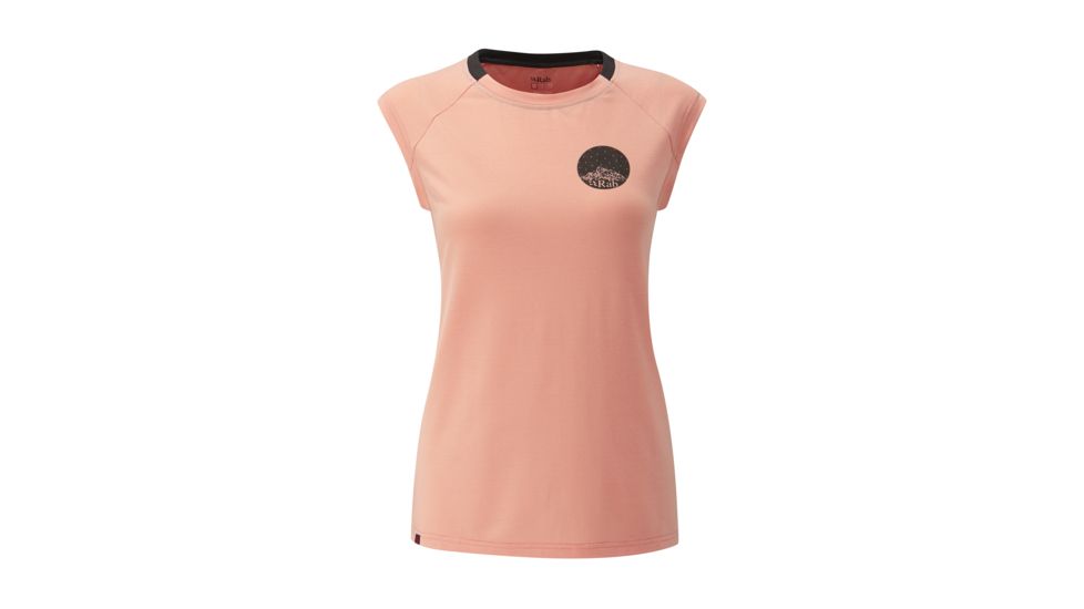 DEMO, Rab Womens Aspect Tee, Bellini, 10, QBU-48-BI-10-DEMO