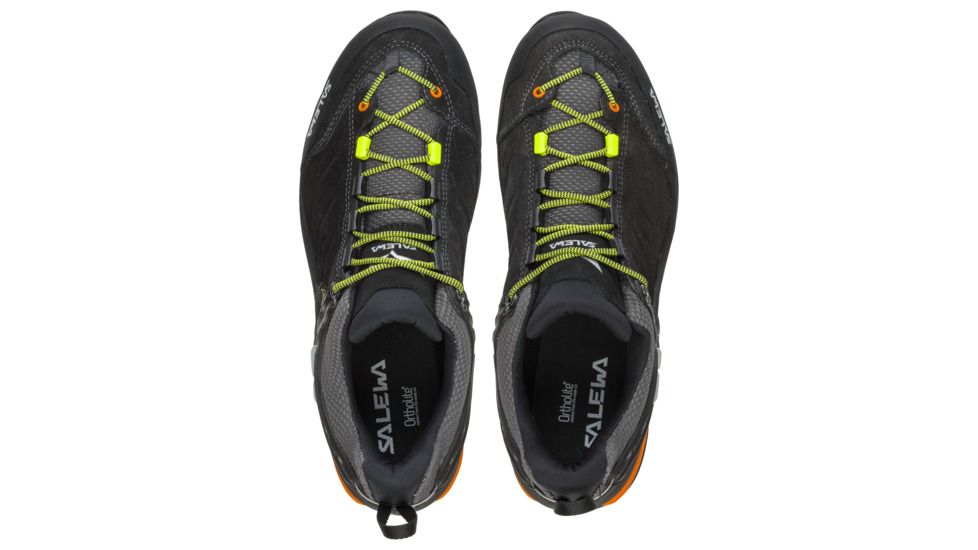 Salewa MTN Trainer GTX Mens Approach Shoes, Black Out/Holland, 10.5 US, 00-0000063467-8668-10.5