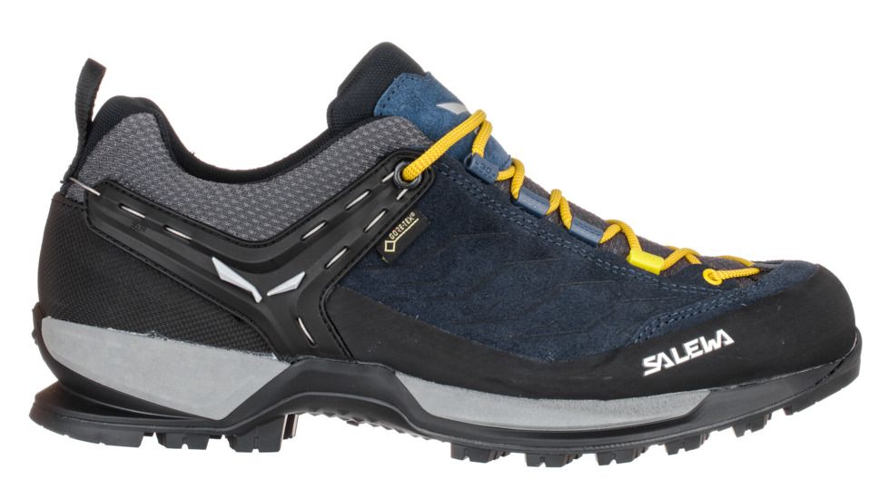 Salewa MTN Trainer GTX Mens Approach Shoes, Night Black/Kamille, 10.5 US, 00-0000063467-960-10.5