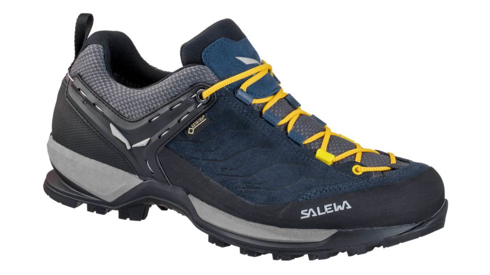 Salewa MTN Trainer GTX Mens Approach Shoes, Night Black/Kamille, 10.5 US, 00-0000063467-960-10.5